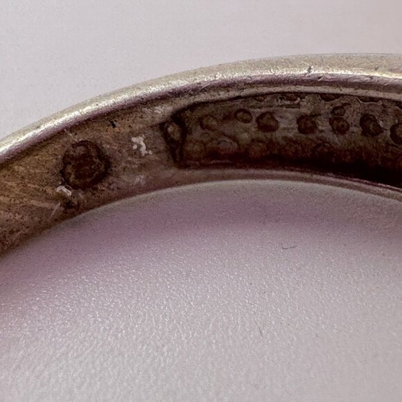 VTG Sterling Silver 925 Multi-Gemstone Prong Set Statement Ring Size 7.75 - Picture 6 of 9